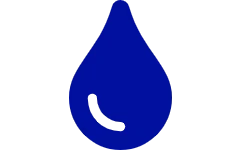 Illustration för tillgänglighetsanpassning av webb blå vattendroppe